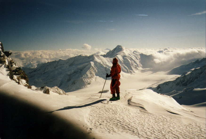 Blick vom Hinteren Fiescherhorn auf das Aletschhorn