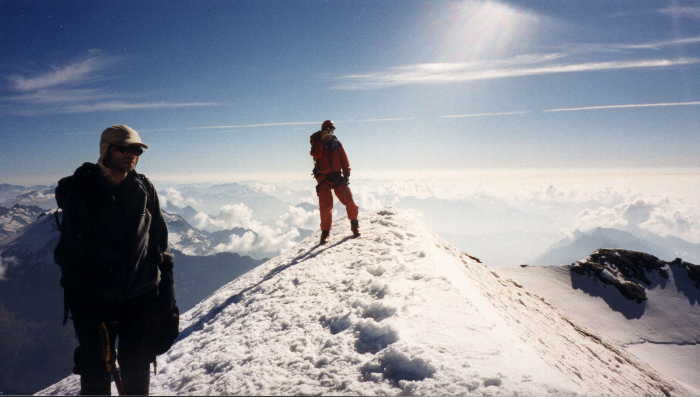 Gipfel Fletschhorn 3993 m
